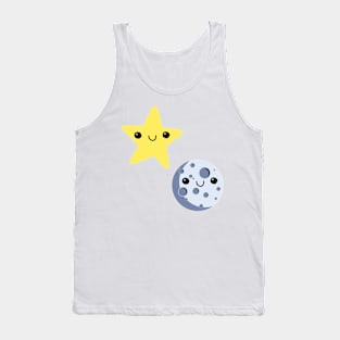 Cutey Face Star and Moon Tank Top